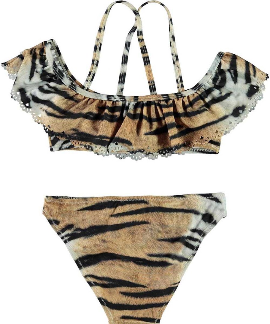 Poumpilata Maillot De Bain Natacha Rayures De Tigre Molo