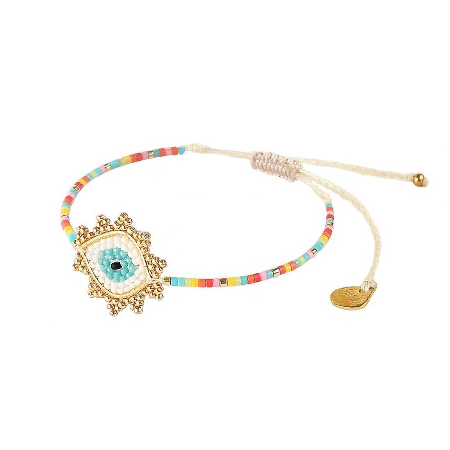 Poumpilata Bracelet Golden Evil Eye Mishky