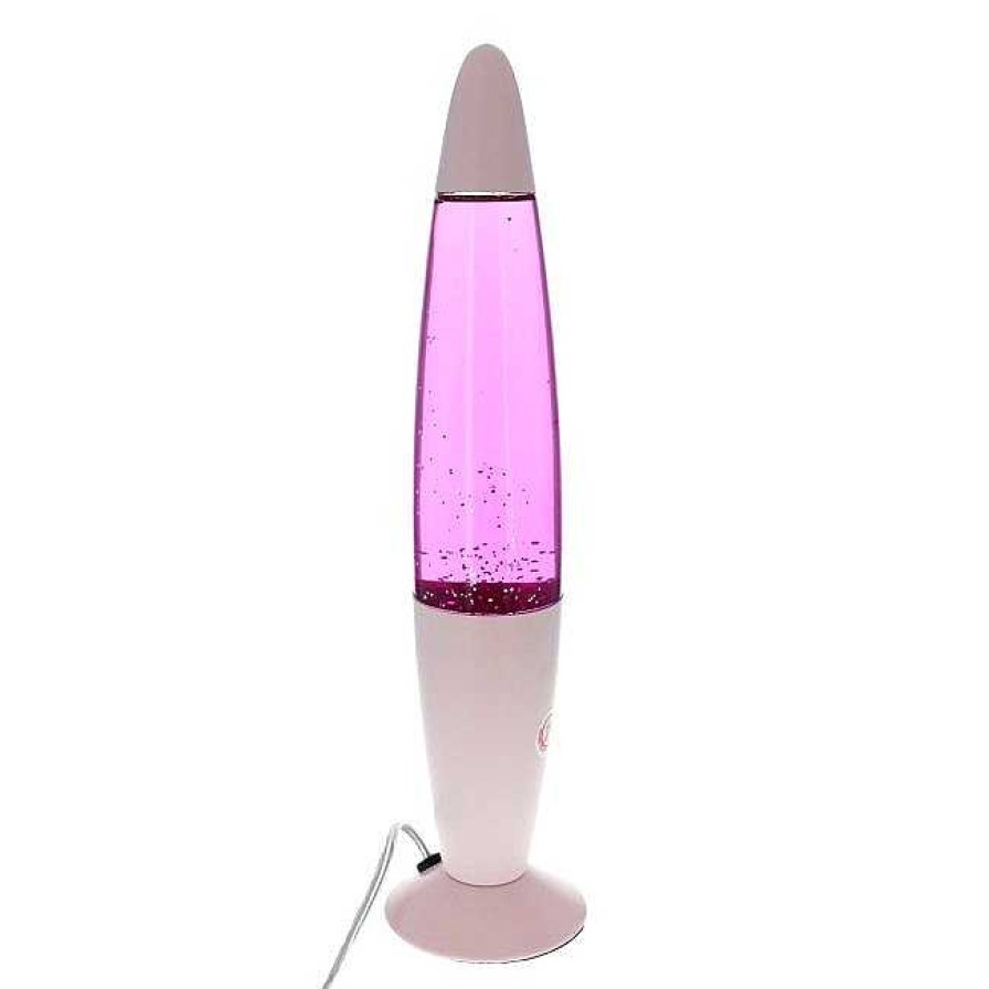 Poumpilata Lampe Lave Paillettes Rose