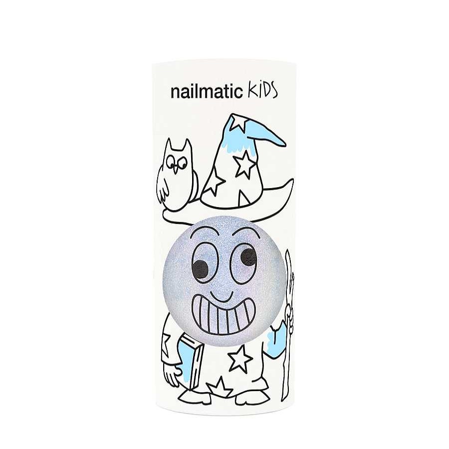 Poumpilata Vernis Enfant Base Eau Merlin Bleu Nacr