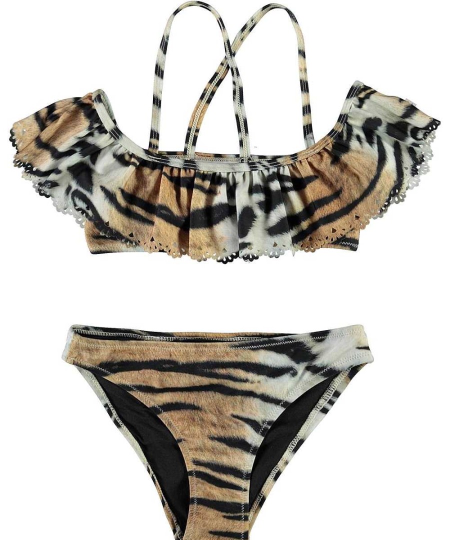 Poumpilata Maillot De Bain Natacha Rayures De Tigre Molo