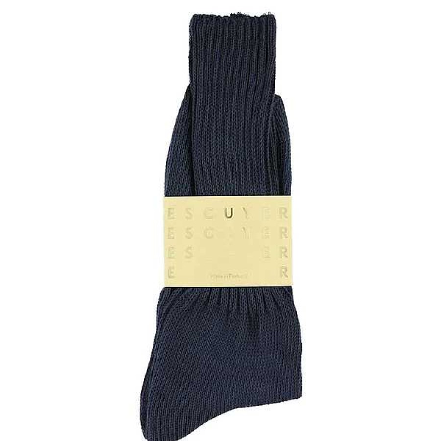 Poumpilata Chaussettes Crew Bleu Marine Escuyer